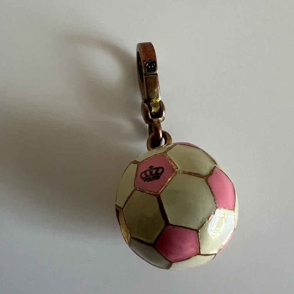 Juicy Couture Pink & Gold Soccer Charm - Picture 10 of 12